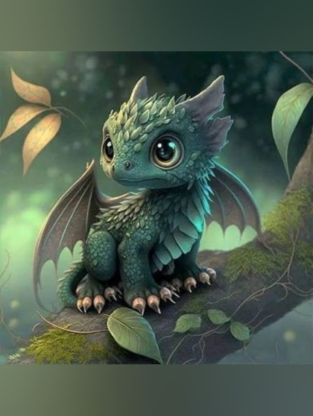 Custom Large Fridge Magnet Baby Dragon Home Office Kitchen Decor